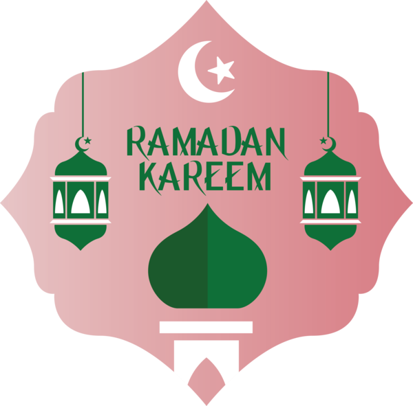 Transparent Ramadan Green Logo Font for EID Ramadan for Ramadan