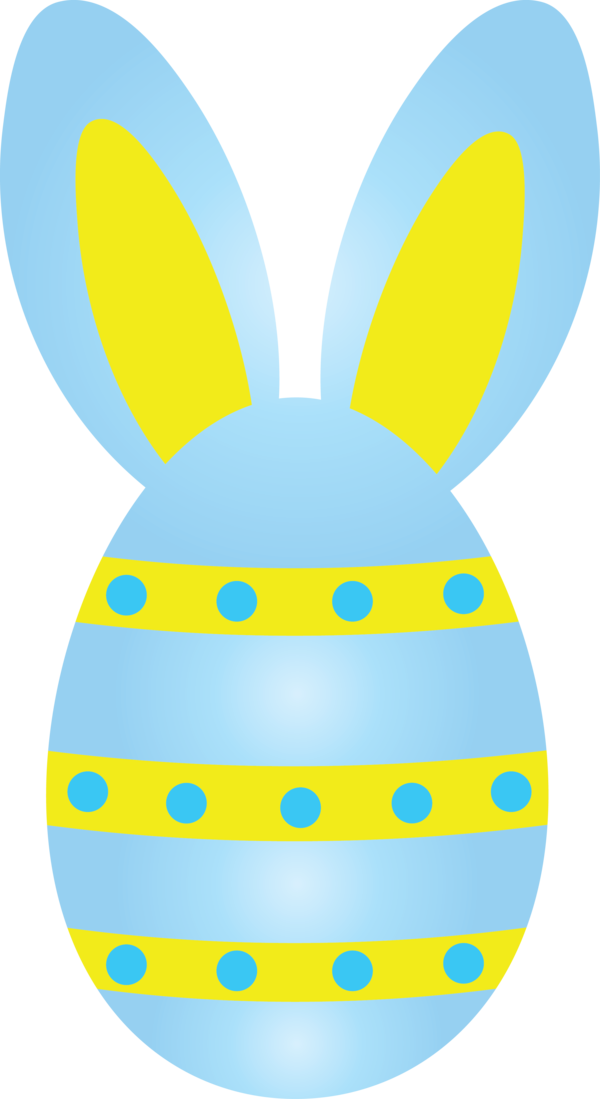 Transparent Easter Yellow Easter egg Easter bunny for Easter Egg for Easter