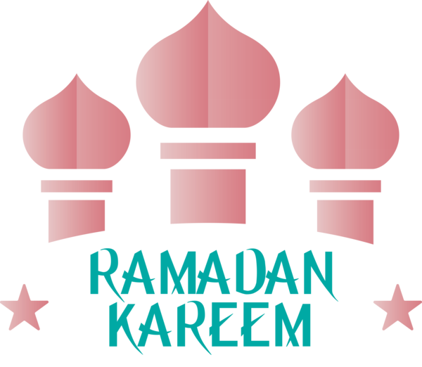 Transparent Ramadan Pink Logo Font for EID Ramadan for Ramadan
