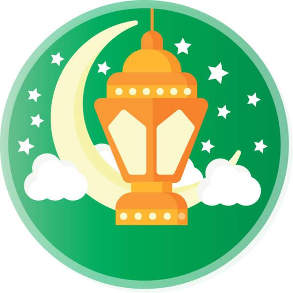 Transparent Ramadan Green Symbol Emblem for EID Ramadan for Ramadan