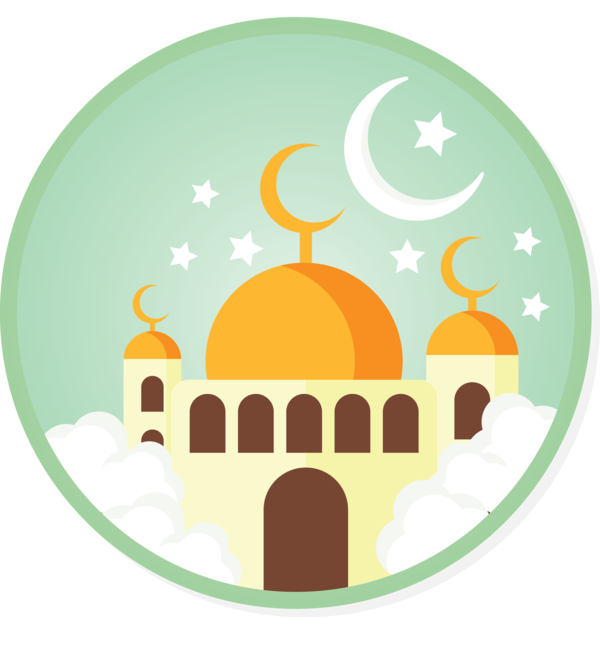 Transparent Ramadan Green Mosque Dome for EID Ramadan for Ramadan