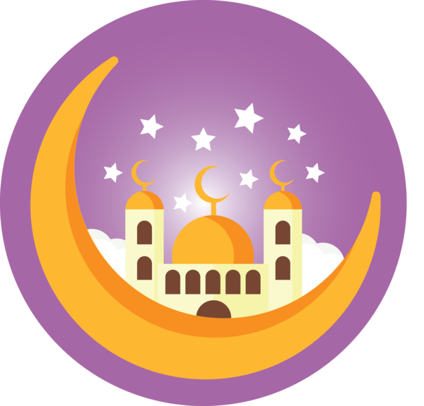 Transparent Ramadan Logo Mosque Circle for EID Ramadan for Ramadan
