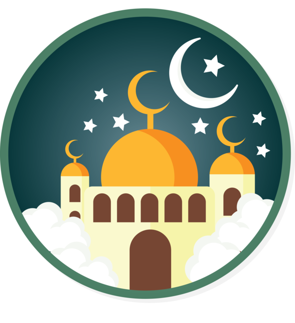 Transparent Ramadan Mosque Arch Place of worship for EID Ramadan for Ramadan