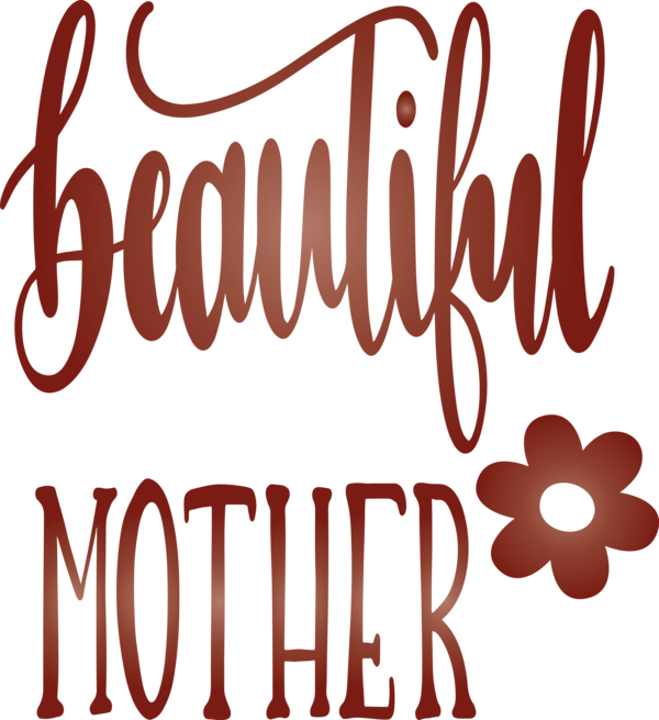 Transparent Mother's Day Font Text for Mothers Day Calligraphy for Mothers Day