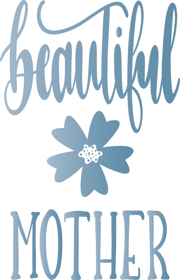 Transparent Mother's Day Font Text Logo for Mothers Day Calligraphy for Mothers Day