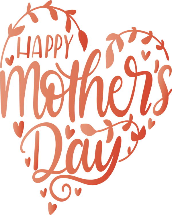 Transparent Mother's Day Font Text Calligraphy for Mothers Day Calligraphy for Mothers Day