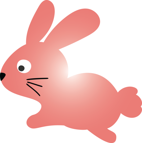 Transparent Easter Rabbit Rabbits and Hares Pink for Easter Bunny for Easter