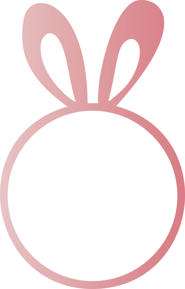 Transparent Easter Pink Circle Oval for Easter Day for Easter