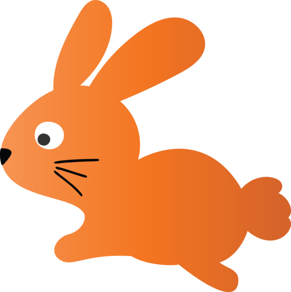 Transparent Easter Rabbit Rabbits and Hares Orange for Easter Bunny for Easter