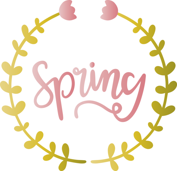Transparent Easter Text Line Font for Hello Spring for Easter
