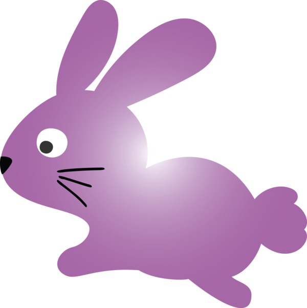 Transparent Easter Violet Rabbit Rabbits and Hares for Easter Bunny for Easter