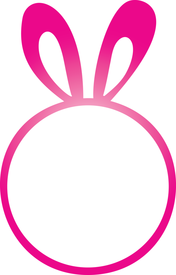 Transparent Easter Pink Magenta Oval for Easter Day for Easter