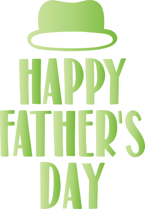 Transparent Father's Day Green Font Hat for Happy Father's Day for Fathers Day
