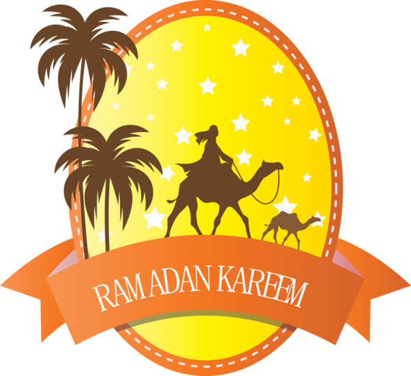 Transparent Ramadan Logo Label Landscape for EID Ramadan for Ramadan