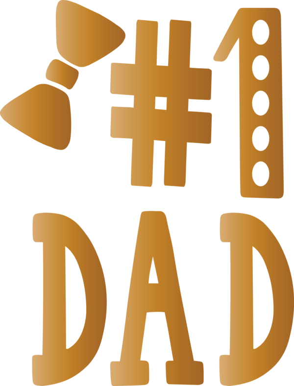 Transparent Father's Day Font Logo for Happy Father's Day for Fathers Day