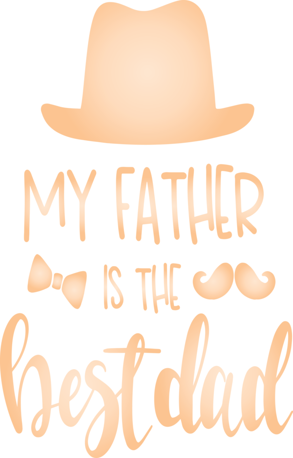 Transparent Father's Day Clothing Hat Text for Happy Father's Day for Fathers Day