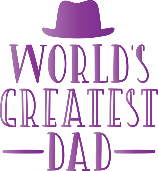 Transparent Father's Day Clothing Hat Purple for Happy Father's Day for Fathers Day