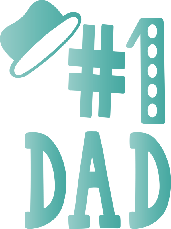 Transparent Father's Day Text Font Logo for Happy Father's Day for Fathers Day