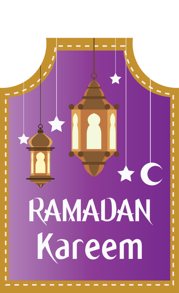 Transparent Ramadan Font Purple Violet for EID Ramadan for Ramadan