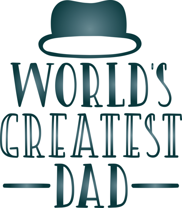Transparent Father's Day Font Hat Text for Happy Father's Day for Fathers Day