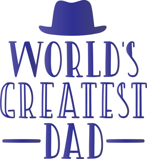 Transparent Father's Day Clothing Hat Font for Happy Father's Day for Fathers Day
