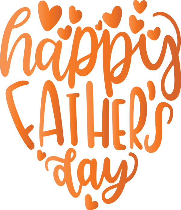 Transparent Father's Day Text Font for Happy Father's Day for Fathers Day