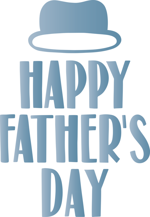 Transparent Father's Day Hat Font Text for Happy Father's Day for Fathers Day