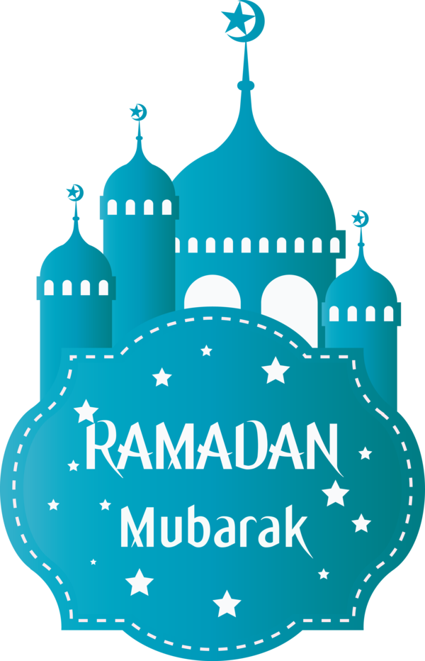 Transparent Ramadan Aqua Turquoise Green for EID Ramadan for Ramadan