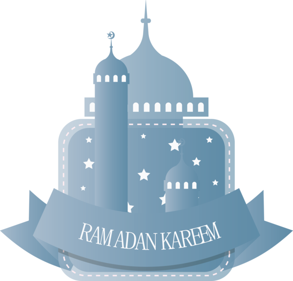 Transparent Ramadan Landmark Logo Font for EID Ramadan for Ramadan