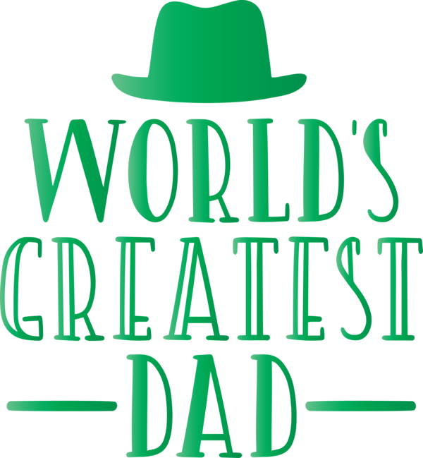 Transparent Father's Day Green Clothing Hat for Happy Father's Day for Fathers Day