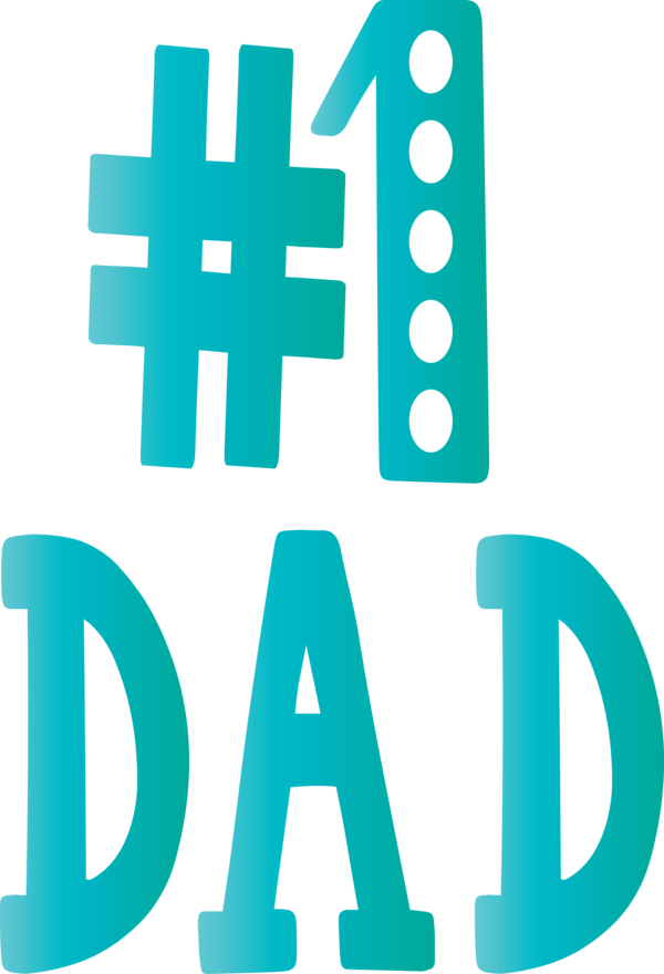 Transparent Father's Day Text Font Logo for Happy Father's Day for Fathers Day