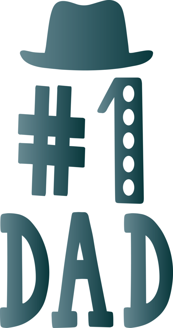 Transparent Father's Day Font Text Logo for Happy Father's Day for Fathers Day