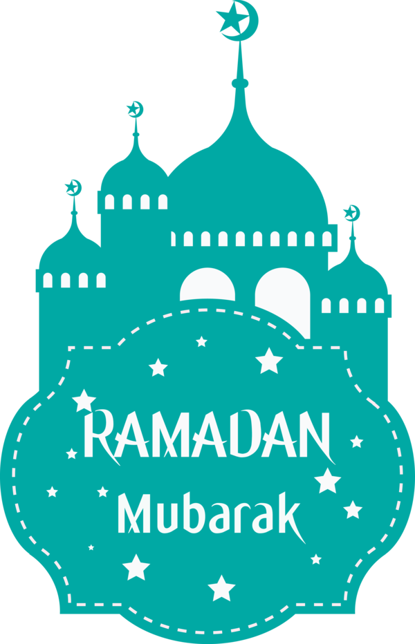 Transparent Ramadan Green Turquoise Teal for EID Ramadan for Ramadan