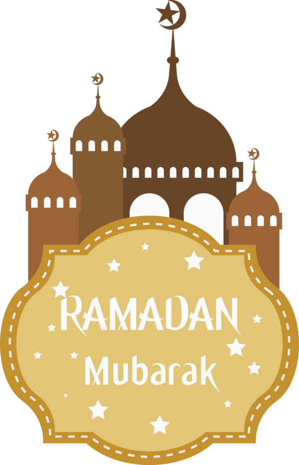 Transparent Ramadan Landmark Font Logo for EID Ramadan for Ramadan