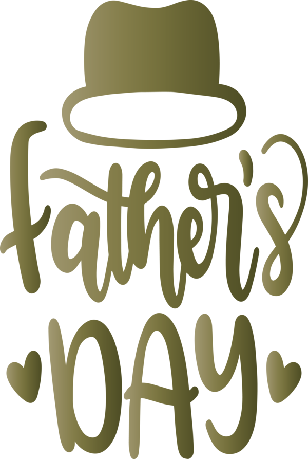 Transparent Father's Day Font Text Hat for Happy Father's Day for Fathers Day