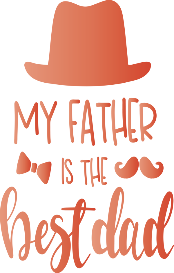 Transparent Father's Day Clothing Font Hat for Happy Father's Day for Fathers Day