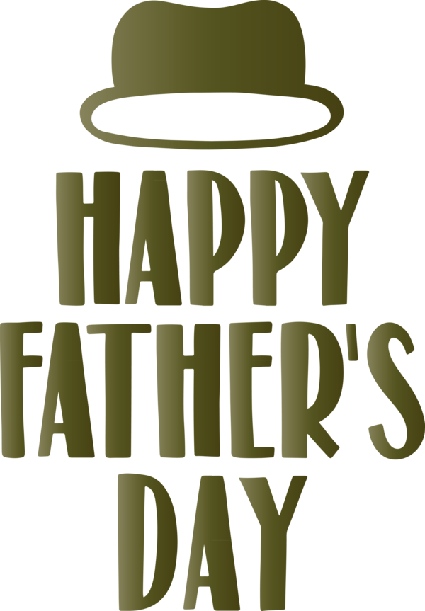 Transparent Father's Day Hat Font Cowboy hat for Happy Father's Day for Fathers Day