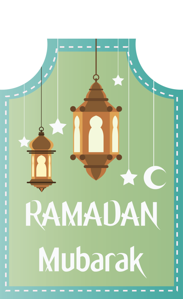 Transparent Ramadan Lighting Font Lantern for EID Ramadan for Ramadan
