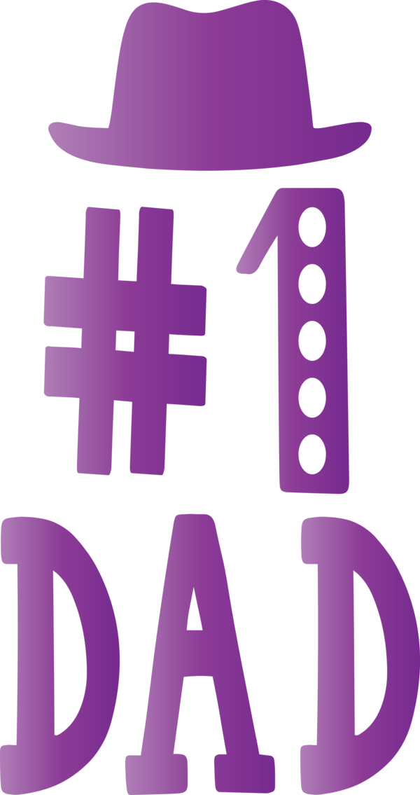 Transparent Father's Day Font Text Pink for Happy Father's Day for Fathers Day