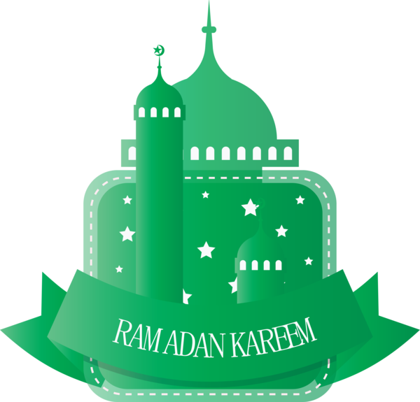 Transparent Ramadan Green Logo Landmark for EID Ramadan for Ramadan