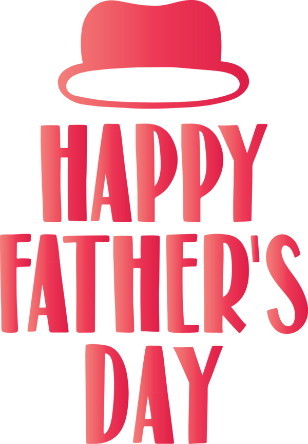 Transparent Father's Day Text Font Headgear for Happy Father's Day for Fathers Day