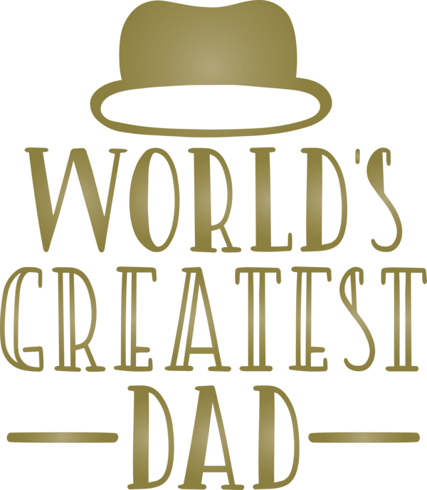 Transparent Father's Day Hat Font Text for Happy Father's Day for Fathers Day