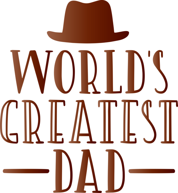 Transparent Father's Day Clothing Hat Font for Happy Father's Day for Fathers Day