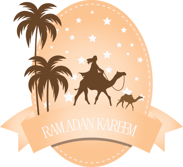 Transparent Ramadan Logo Tree Palm tree for EID Ramadan for Ramadan