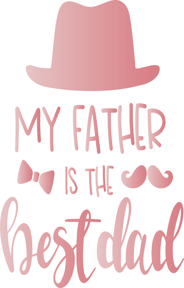 Transparent Father's Day Clothing Font Hat for Happy Father's Day for Fathers Day
