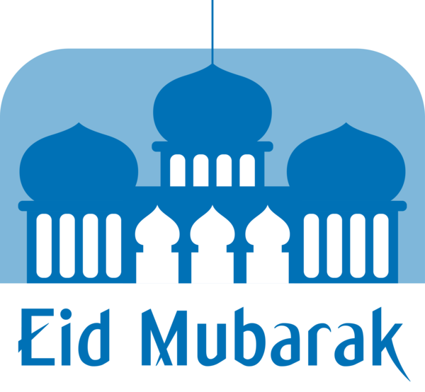 Transparent Eid al Fitr Blue Logo Landmark for Id al fitr for Eid Al Fitr
