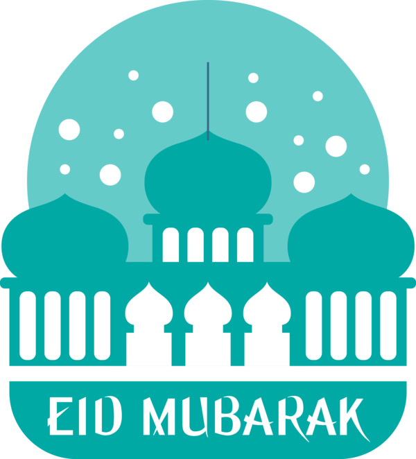 Transparent Eid al Fitr Turquoise Logo Mosque for Id al fitr for Eid Al Fitr