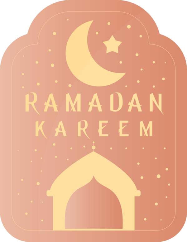Transparent Ramadan Text Font Orange for EID Ramadan for Ramadan