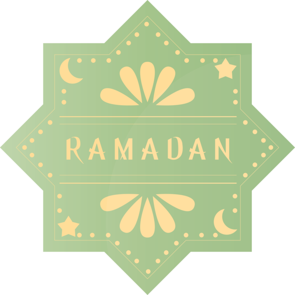 Transparent Ramadan Green Leaf Pattern for EID Ramadan for Ramadan