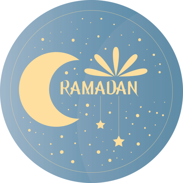 Transparent Ramadan Circle Logo for EID Ramadan for Ramadan